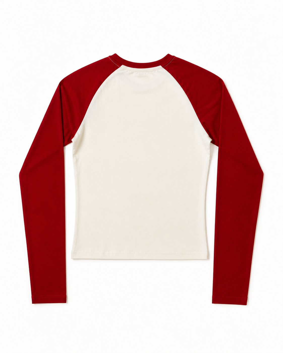 Top manches longues VVS 187 Fireball — Écru & Rouge (femme)