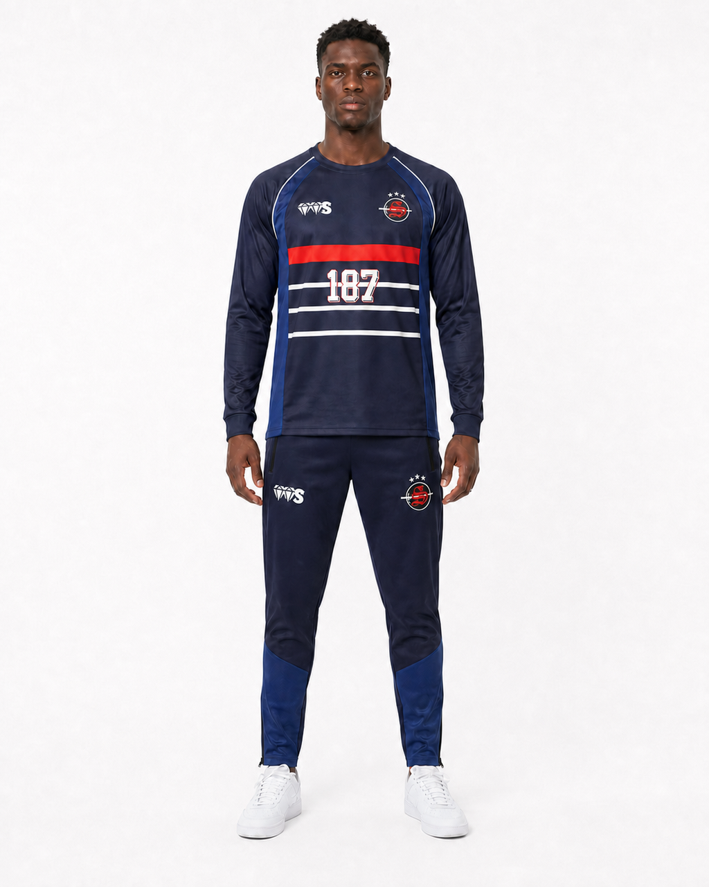 Ensemble VVS 187 Serpent — Navy & Royal Blue