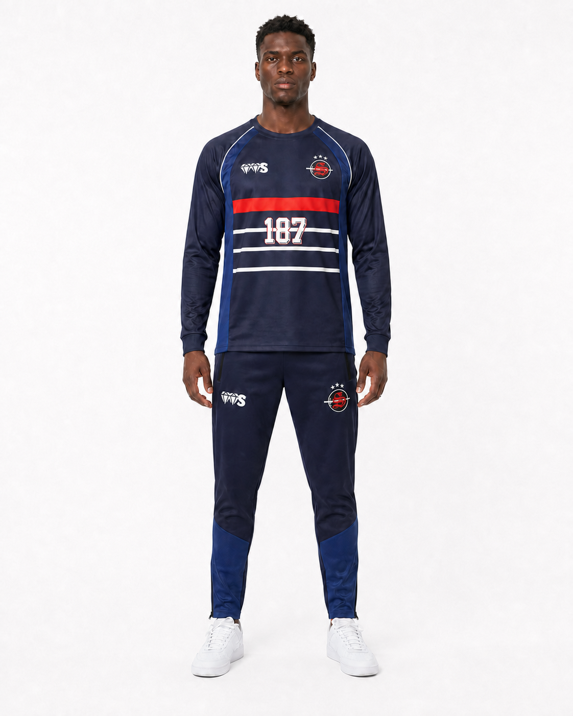 Ensemble VVS 187 Serpent — Navy & Royal Blue