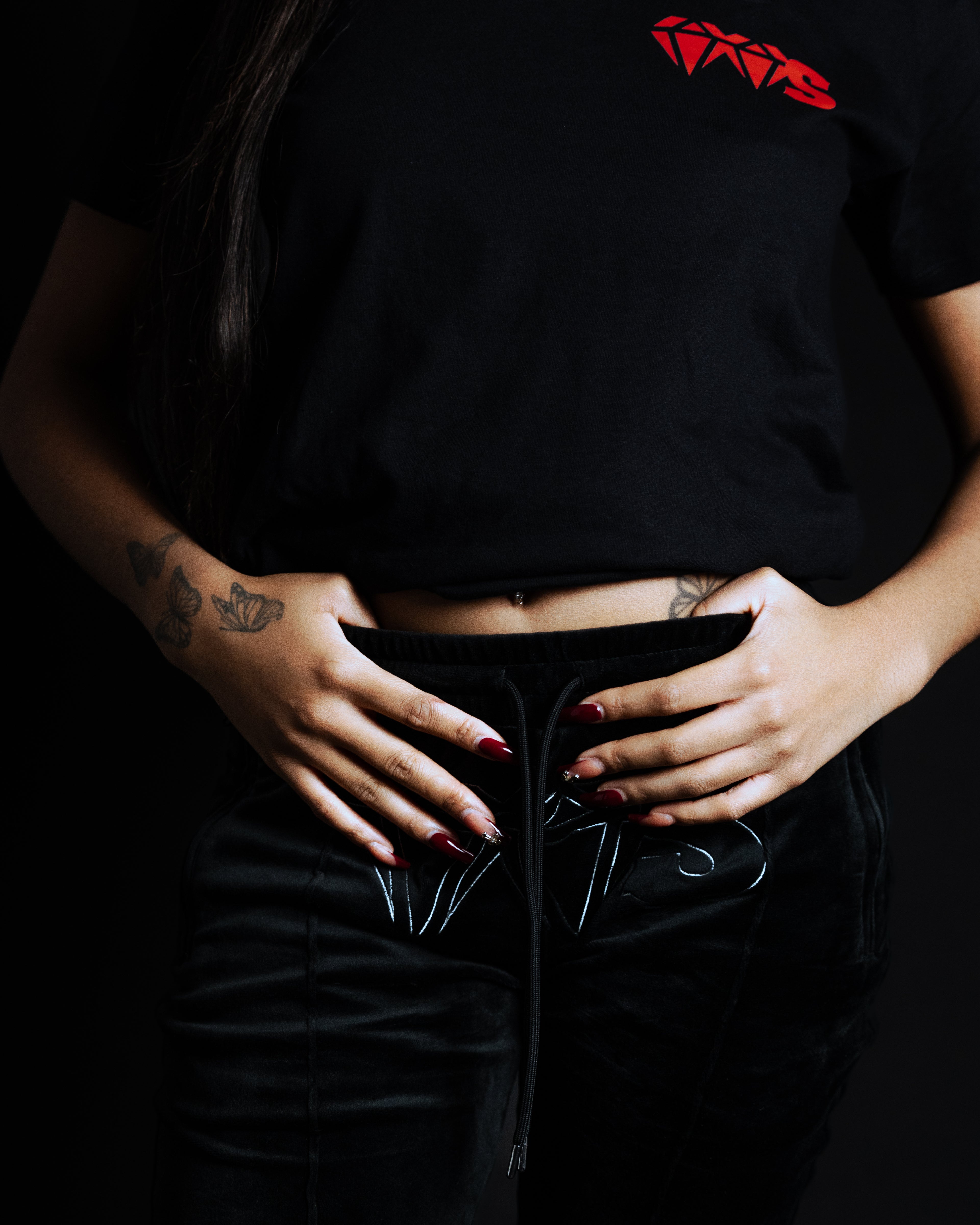 Pantalon femme “Peau de Pêche” – Noir