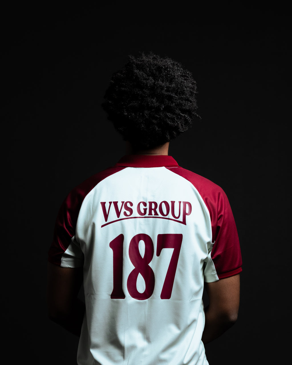 Maillot “VVS” – Blanc & Rouge (manches courtes)