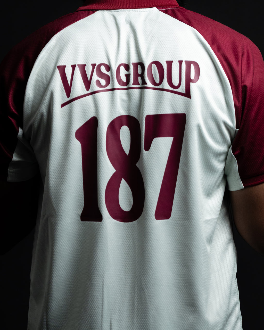 Maillot “VVS” – Blanc & Rouge (manches courtes)