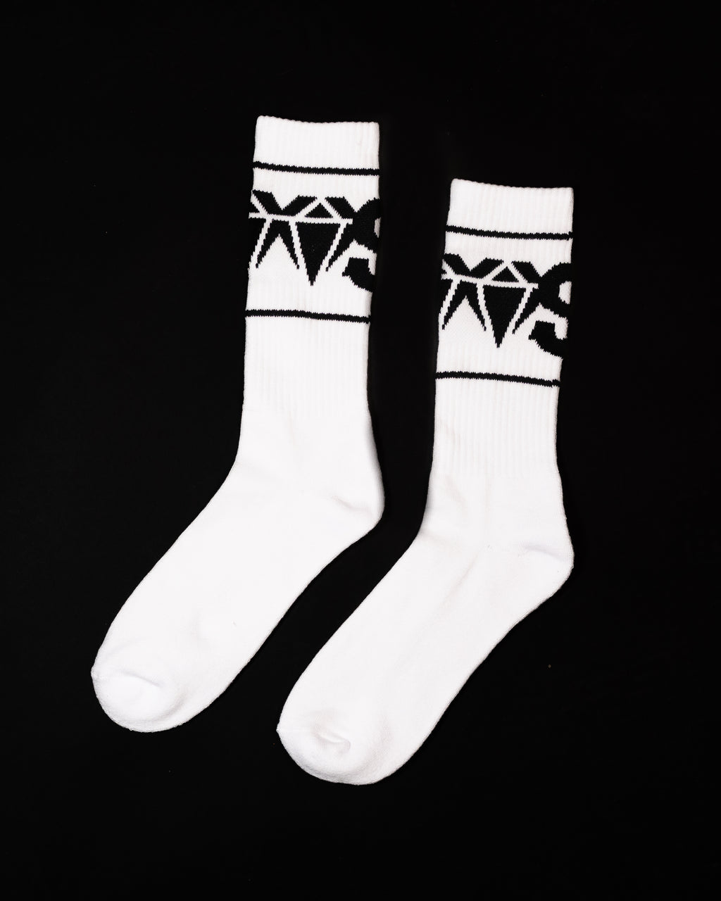 Pack 2 Paires Chaussettes “VVS” – Noir/Blanc (Taille unique 39-44)