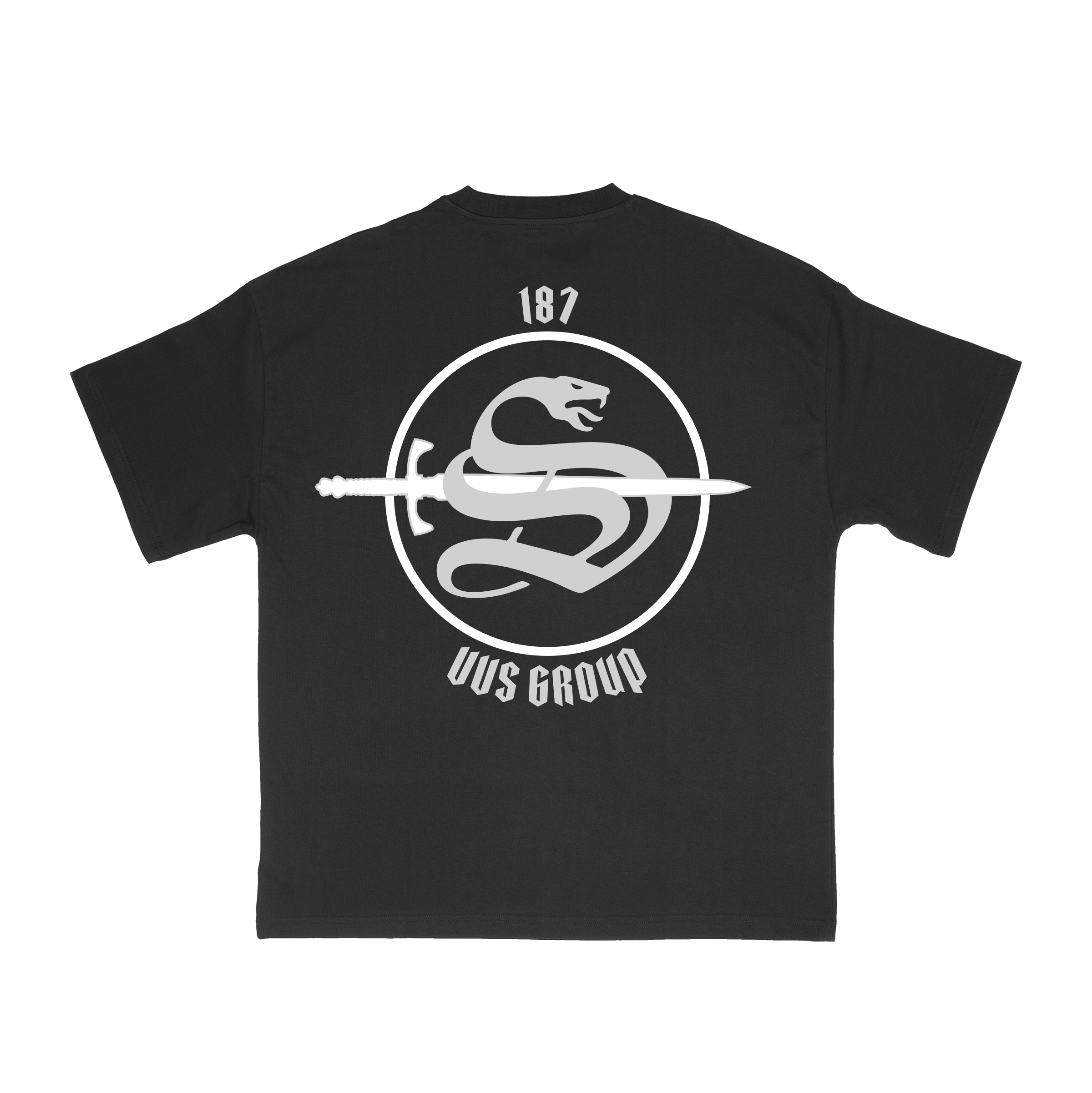 T-shirt “VVS” Noir – Logo Gris