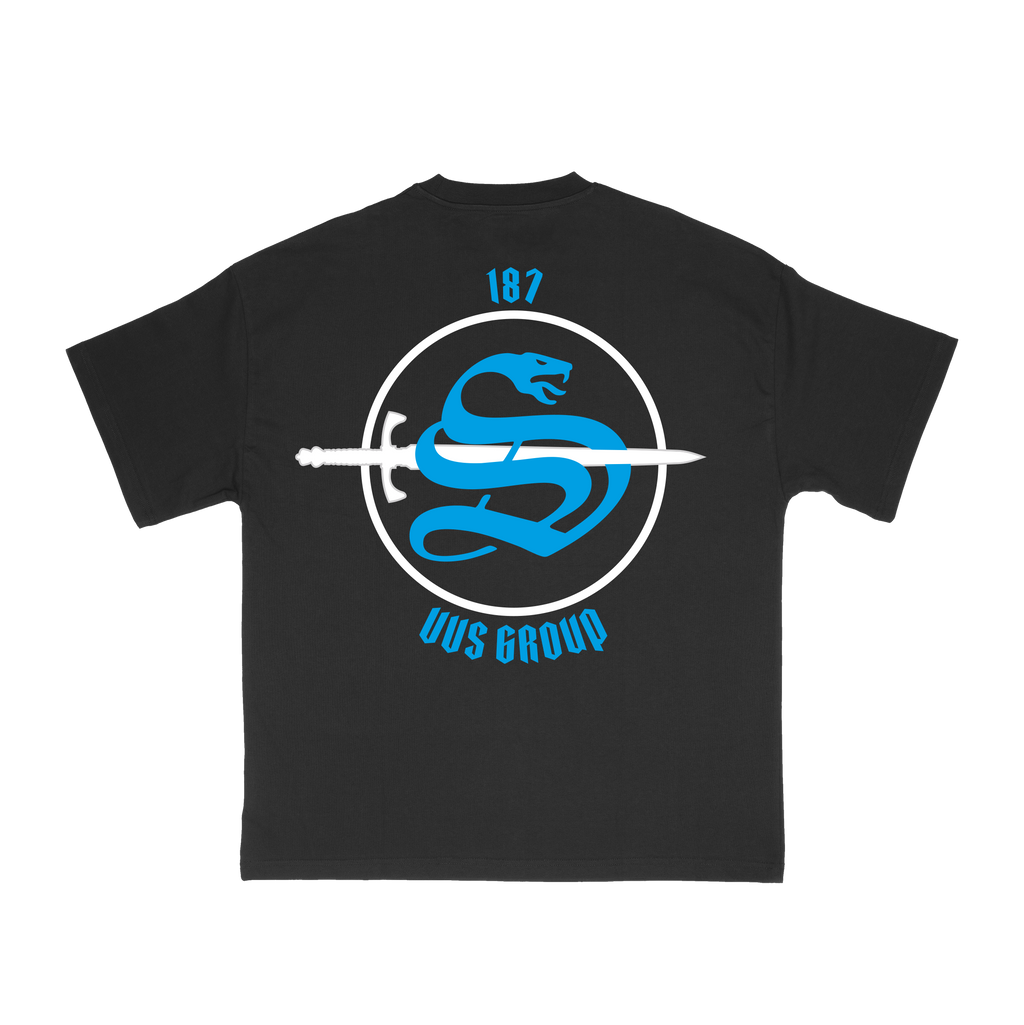 T-shirt “VVS” Noir – Logo Bleu