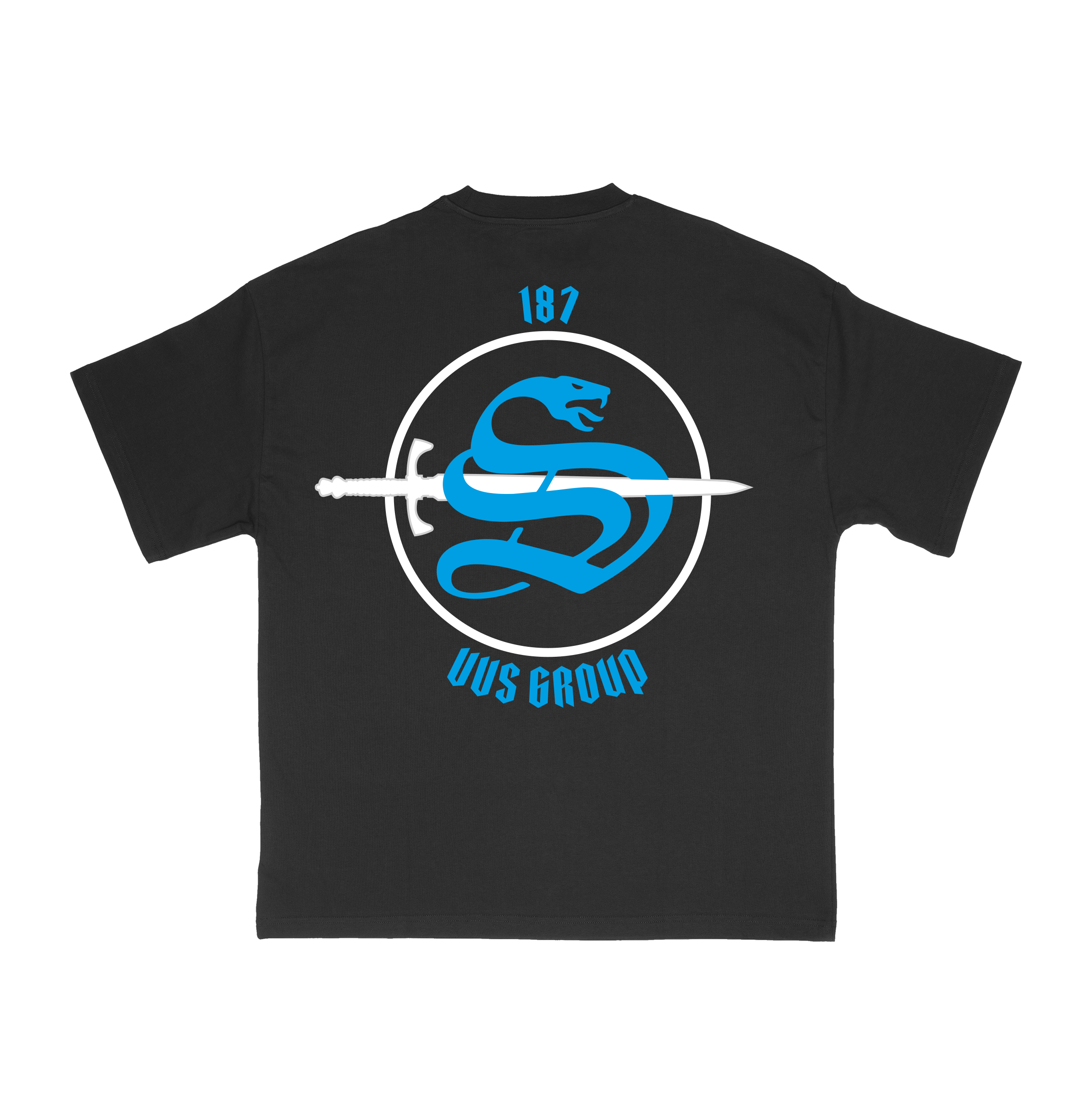 T-shirt “VVS” Noir – Logo Bleu