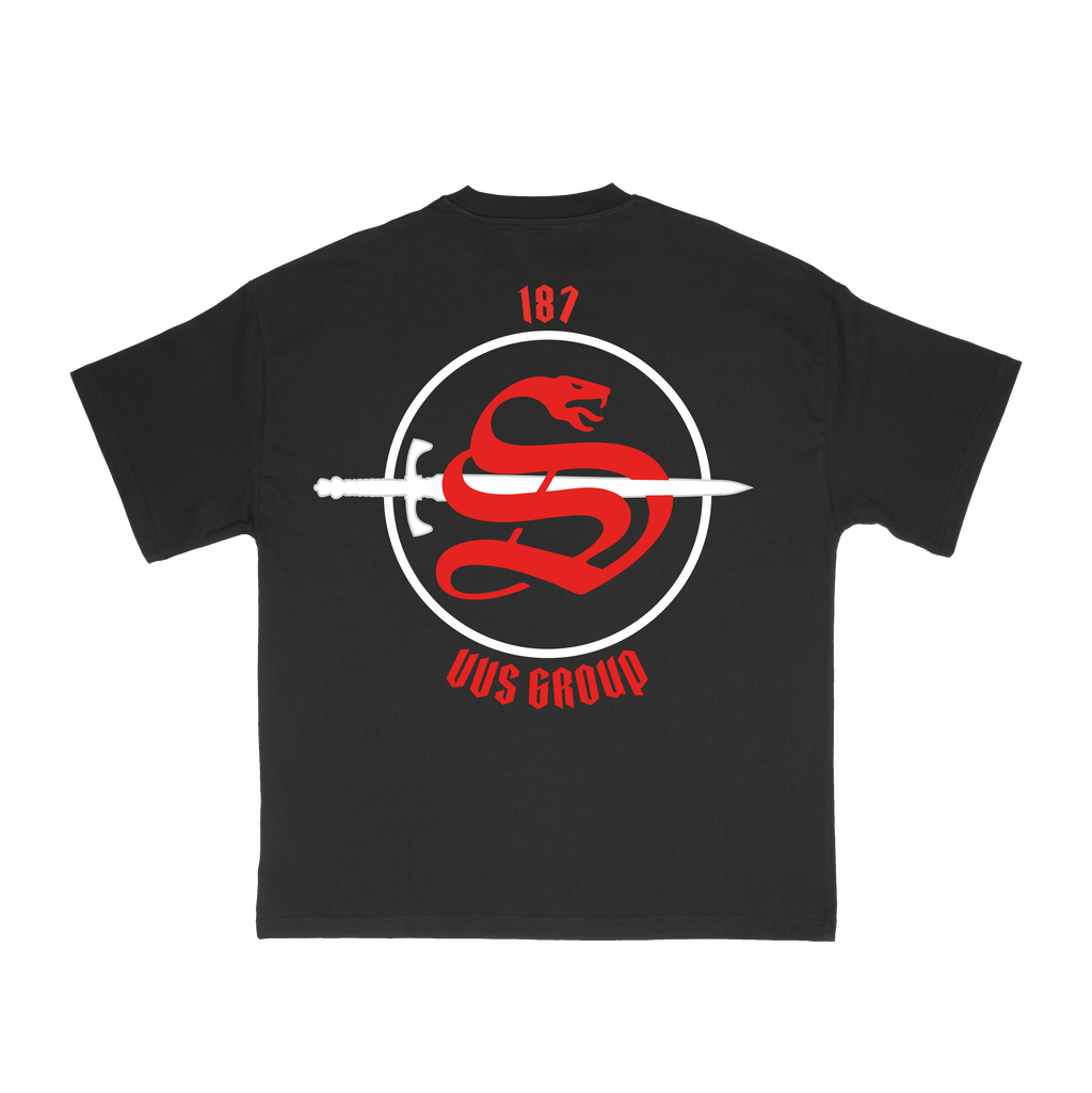 T-shirt “VVS” Noir – Logo Rouge