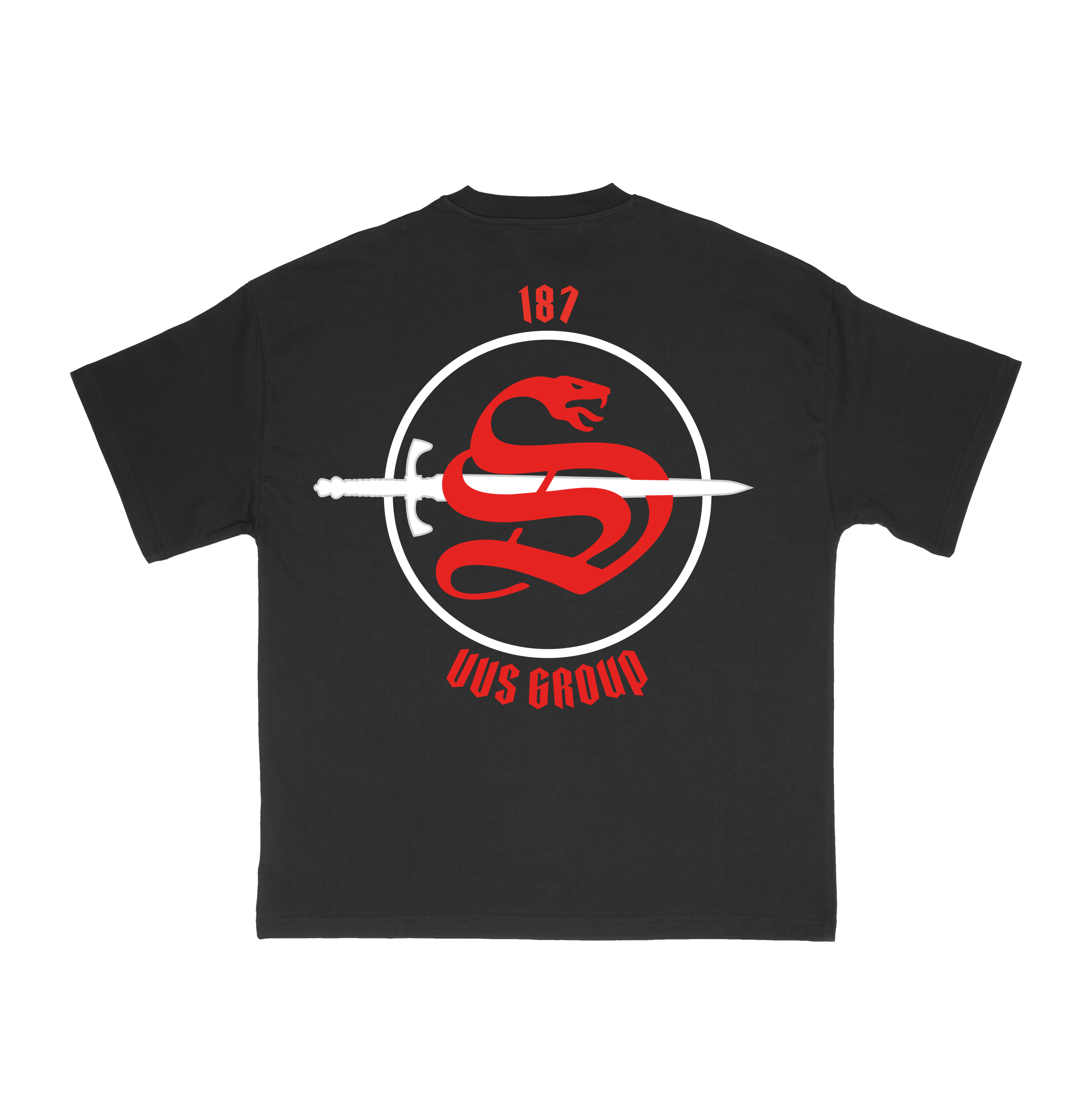T-shirt “VVS” Noir – Logo Rouge