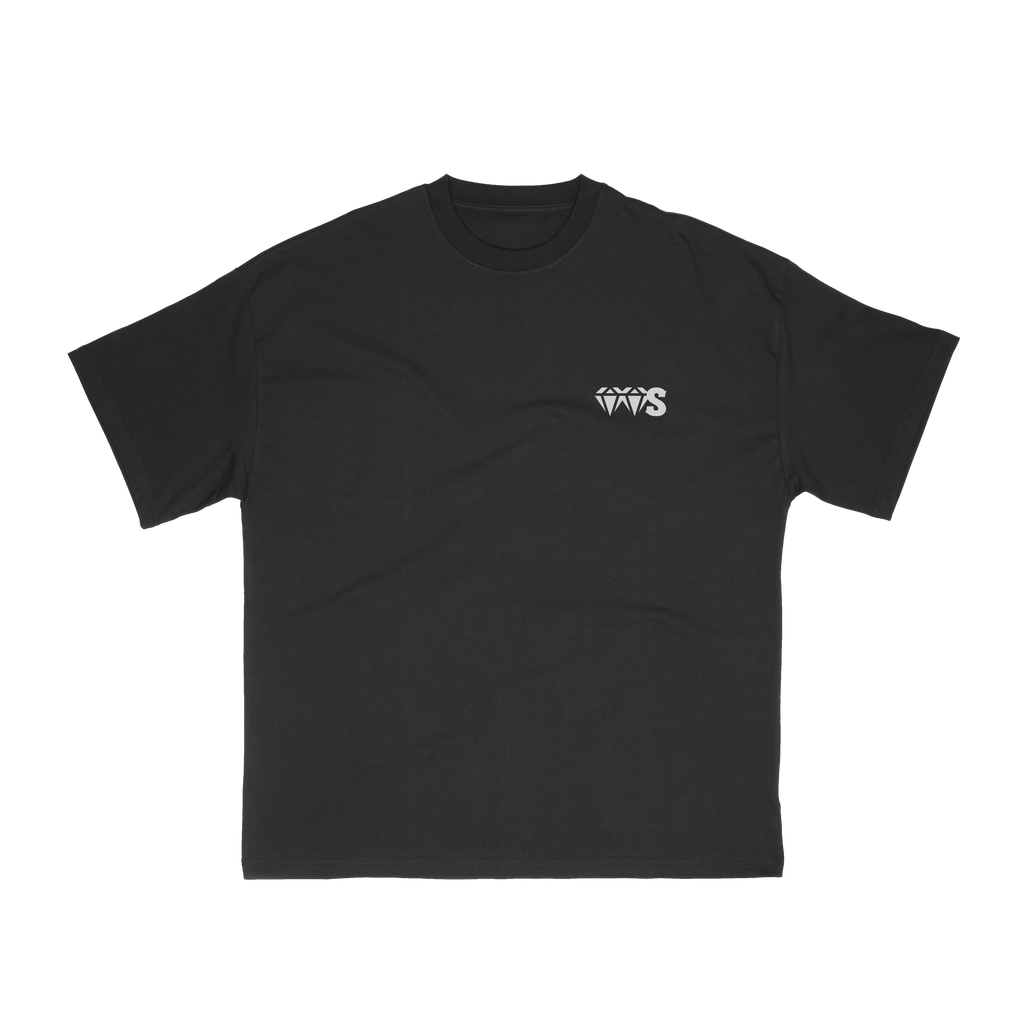 T-shirt “VVS” Noir – Logo Gris