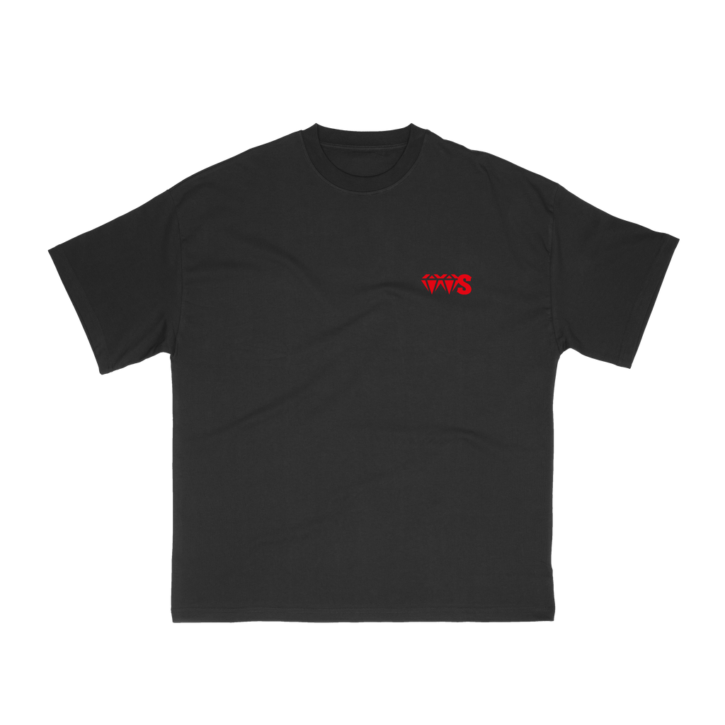T-shirt “VVS” Noir – Logo Rouge