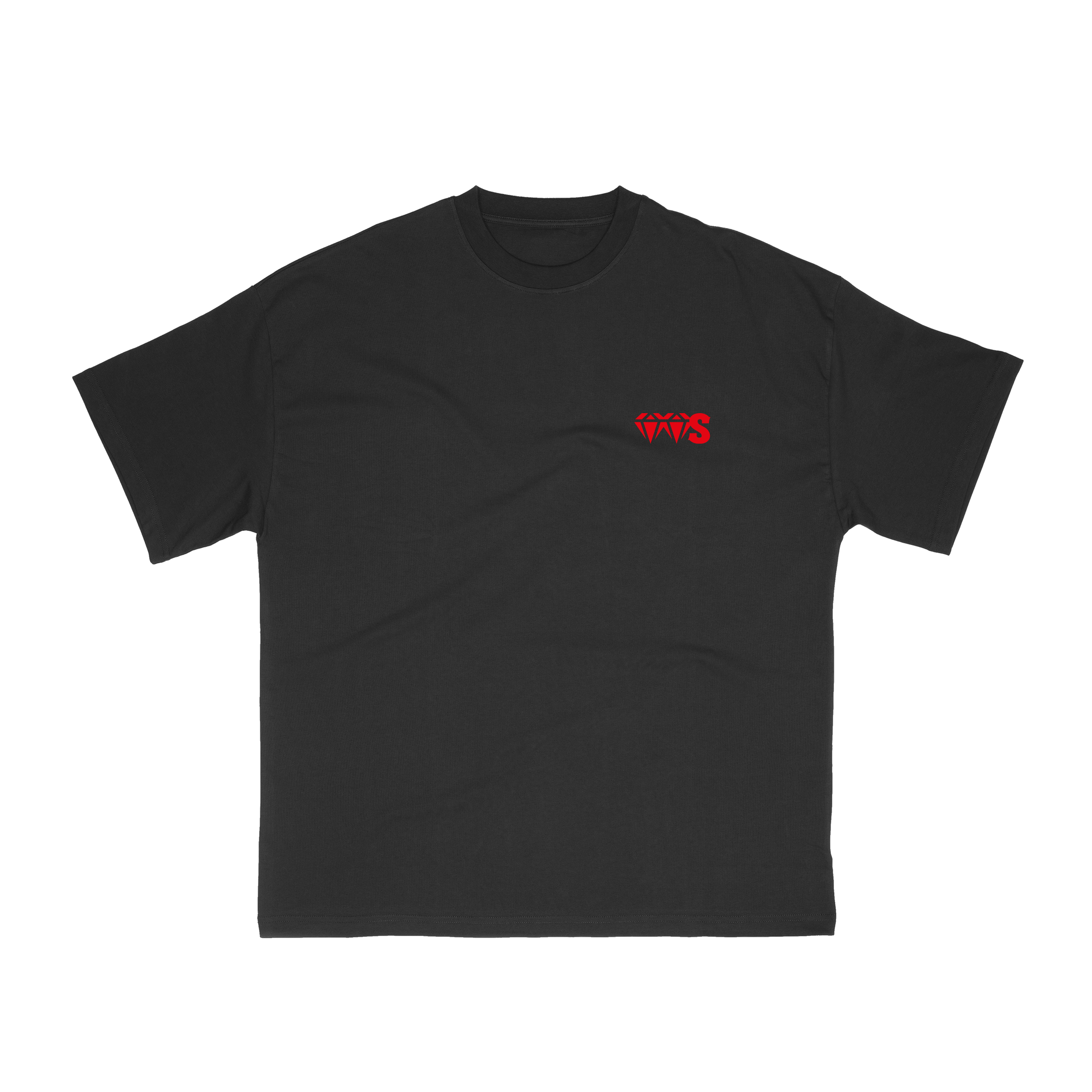 T-shirt “VVS” Noir – Logo Rouge