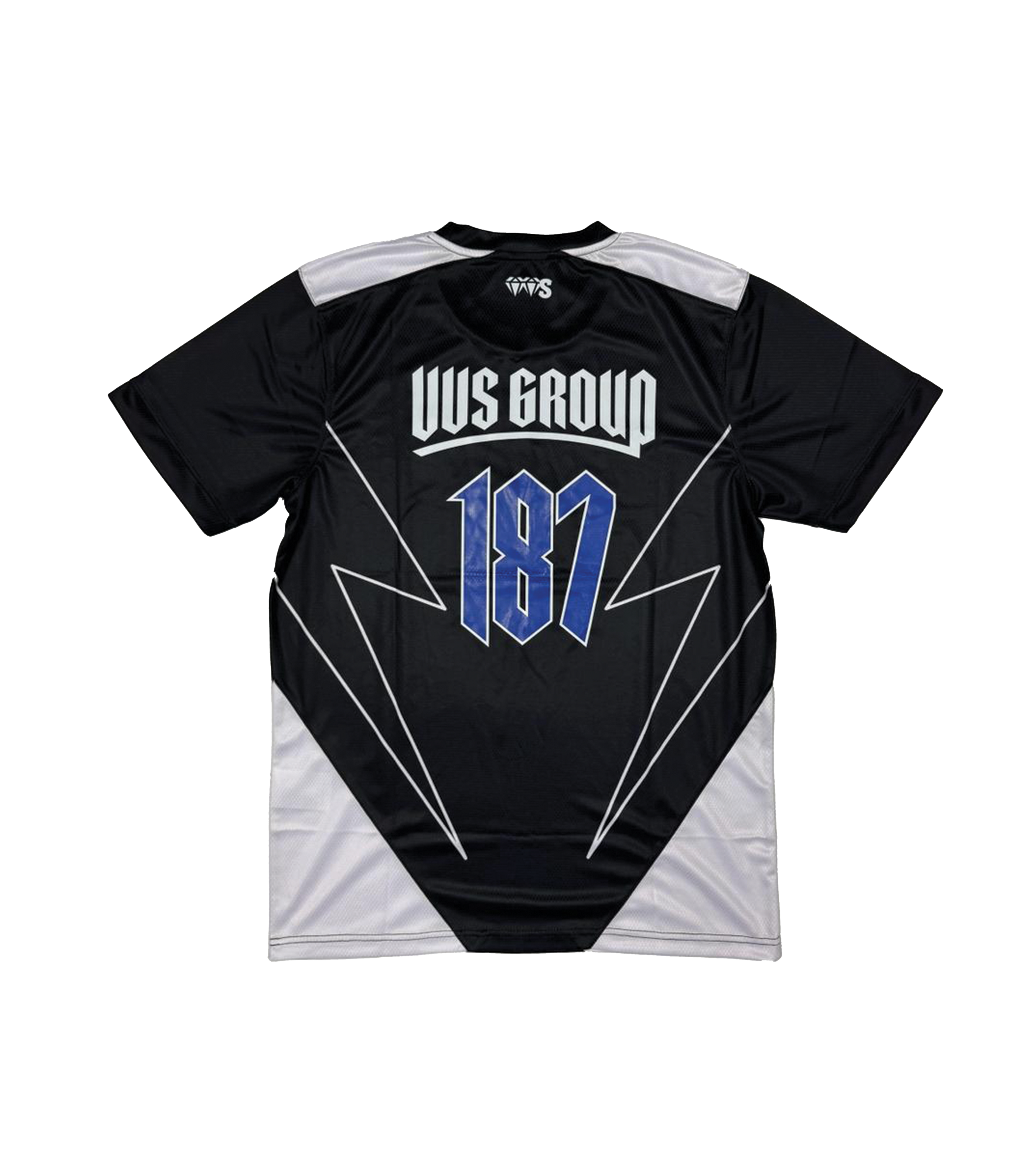 Maillot “VVS” – Noir & Bleu (manches courtes)