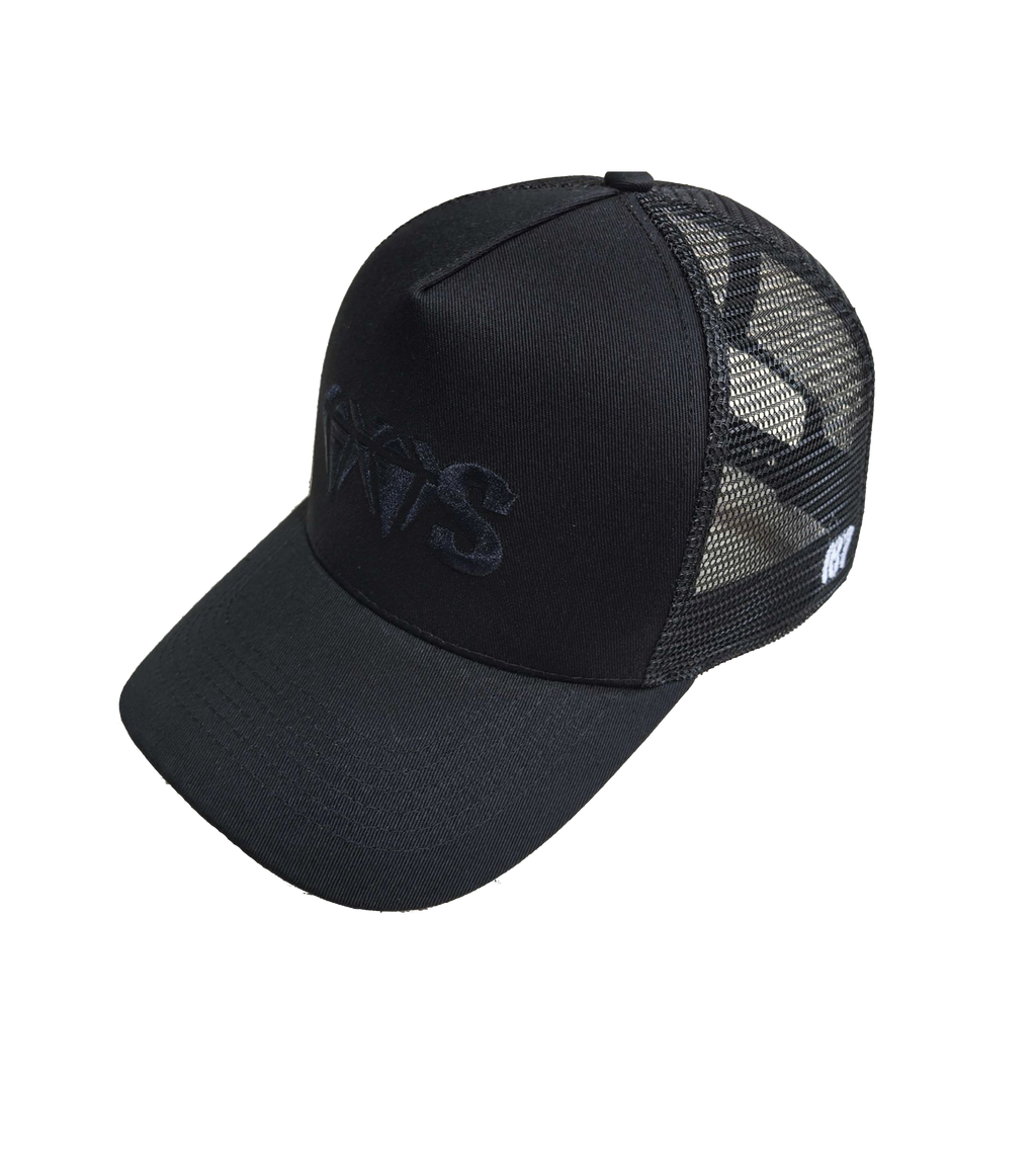 Casquette Trucker “VVS” – Noir (broderie ton sur ton)