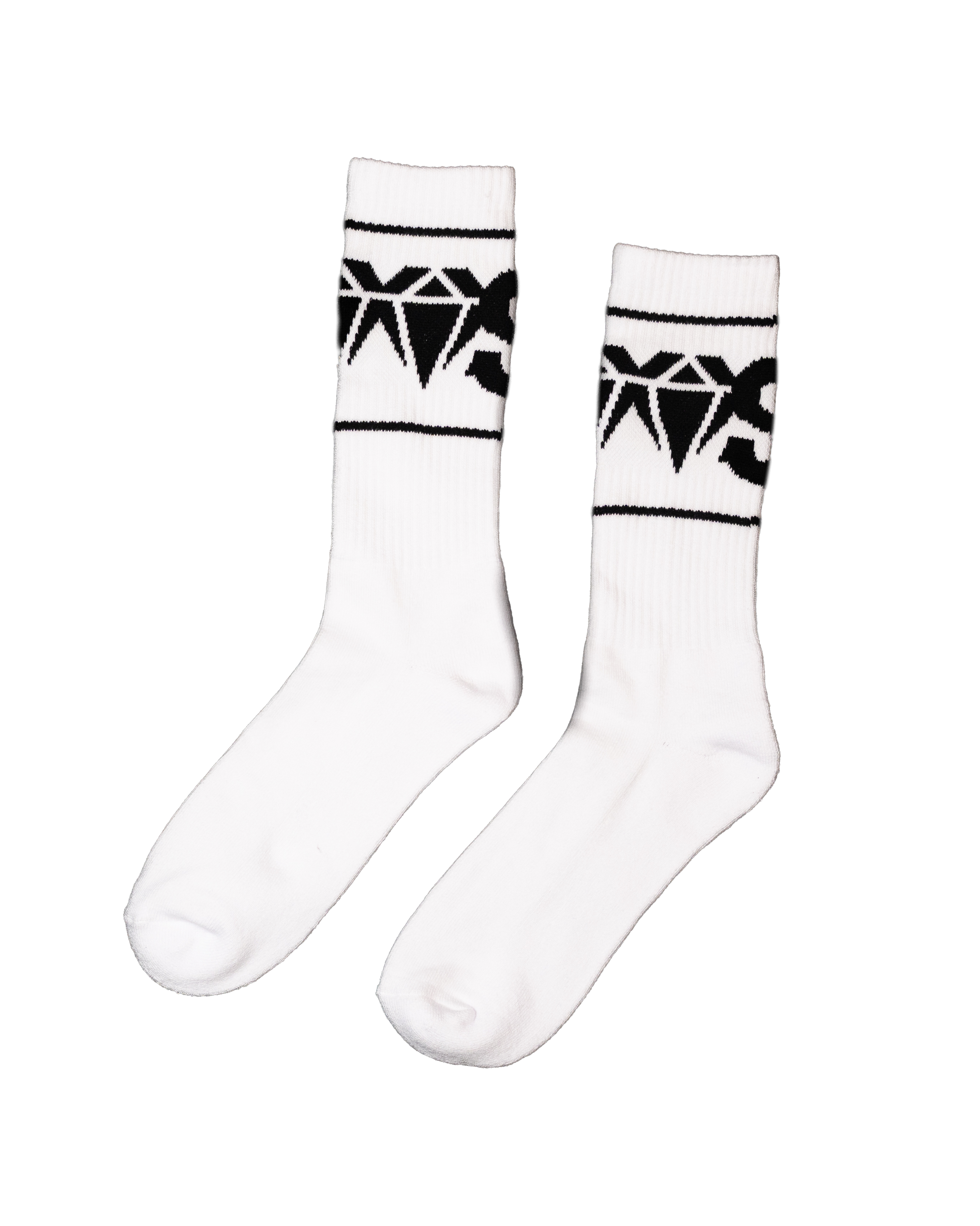Pack 2 Paires Chaussettes “VVS” – Noir/Blanc (Taille unique 39-44)